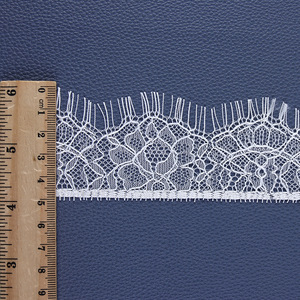 Non extensible blanc cils mince petit ruban de garniture en dentelle pour ourlet manchette soutien-gorge de sous-vêtements sexy - Product Image 4