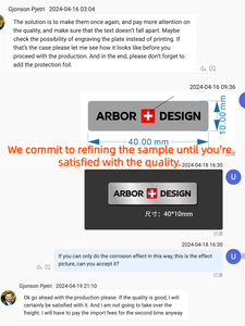 Tùy chỉnh kim loại nhãn hiệu Laser khắc huy hiệu đồng thau mảng bám Anodized nhôm Logo tên tấm tag khắc thép không gỉ tên nơi - Product Image 5