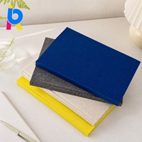 Carnet en lin personnalisé haut de gamme pour la publicité de marque promotionnelle, coffret cadeau d'entreprise, vente en gros, livraison rapide, logo personnalisé