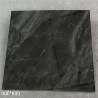 Topseller 800x800mm Glänzende Dunkle Marmor-Porzellan-Bodenfliesen für Hotel Villa Wohnzimmer Nigeria Südafrika