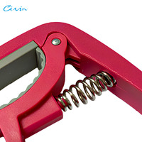 CIVIN Durable Plastic Spring-loaded Guitar Capo with 3 Picks Lightweight Hanging Packaging for Guitar Ukulele & Bass