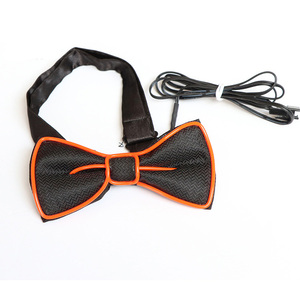 Pin-powered Light-Up <span class=keywords><strong>BOW</strong></span> TIE hài hước có thể điều chỉnh EL dây <span class=keywords><strong>BOW</strong></span> TIE cho lễ hội tiệc cưới hiệu suất - Product Image 3