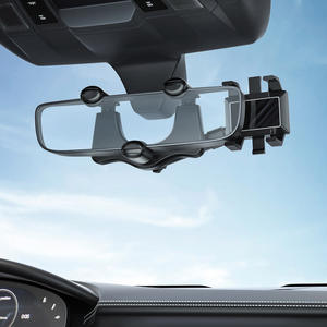 Support de téléphone pour rétroviseur de voiture 360°, support de téléphone et GPS pour voiture, support de téléphone télescopique rotatif et réglable - Product Image 5