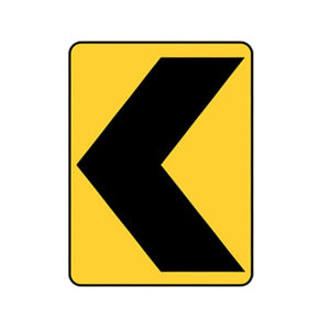 معالجة مخصصة لمعايير عامة عاكسة من اليسار واليمين السهام علامات السلامة المرورية على الطرق - Product Image 2