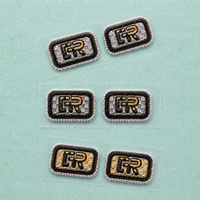 Services ODM/OEM : Patchs thermocollants en TPU à texture métallique 3D, souples, flexibles, lavables et à adhérence ferme pour étiquettes de vêtements