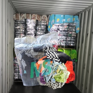 ผ้าเช็ดทำความสะอาดแบบถักหลากสี ซึมซับสูง ผลิตจากผ้าฝ้ายรีไซเคิล บรรจุถุง 10 กก. - Product Image 1