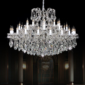 Lámpara de Techo de Cristal Estilo María <span class=keywords><strong>Teresa</strong></span>, Grande y Lujosa, con Cristales K9 para Vestíbulo de Hotel, Palacio o Sala de Estar - Product Image 1
