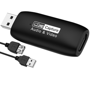 USB 2,0 Tarjeta de captura 1080P Juego Audio Video Recorder para PS4, <span class=keywords><strong>OBS</strong></span>, <span class=keywords><strong>YouTube</strong></span> Streaming - Product Image 1