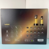 Tondeuse à cheveux professionnelle rechargeable Vgr V-001PRO&V-977 2 en 1 avec lame BLDC haute vitesse pour hommes