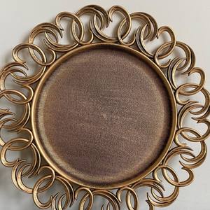 Oro a granel 13 pulgadas debajo de las placas Placa de cargador de plástico para artículos de decoración de bodas en la Mesa - Product Image 3