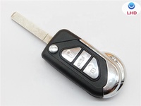 Coquille de voiture 2 bouton 3 bouton flip key case pour Citroen DS3 à distance fob couverture