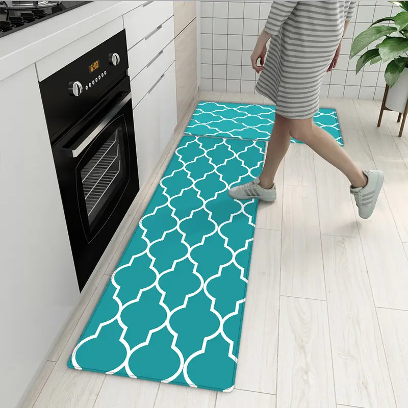 Vloerkleed Waterdichte Keuken Vloermat Set Van 2 Anti-Vermoeidheid Dikke Nordic Anti-Slip Gebied Tapijten Voor Woonkamer