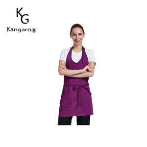 Personalizado logotipo privado Hotel restaurante servidor <span class=keywords><strong>camarero</strong></span> camarera protectora babero <span class=keywords><strong>largo</strong></span> <span class=keywords><strong>delantal</strong></span> - Product Image 5