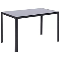 Ensemble de table à manger en cuir de style moderne, avec pieds de table en métal modernes, adapté à une utilisation dans les cuisines et les restaurants, meubles pour la maison
