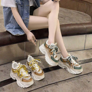 Zapatillas de Moda para Mujer GON22, Elegantes y Cómodas con Cordones, Suela Gruesa, Transpirables, de Goma, para Todas las Estaciones, Otoño y Verano - Product Image 3