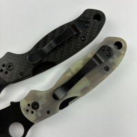 Kit EDC C223 D2 G10 Dual Collector conçu pour une utilisation quotidienne, avec une poignée ergonomique profilée et un clip de poche métallique intégré, OEM