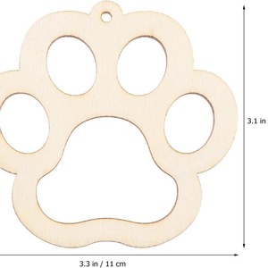Decoración Artesanal con Forma de Pata de Madera 10x11cm Color Natural con Cuerda de Cáñamo para Decoración del Hogar DIY - Product Image 2