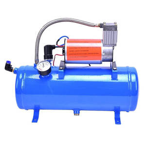 Klaxon de train super puissant 150 dB à 4 trompettes, compresseur d'air à réservoir d'air de 3 L, kit de réservoir coaxial étanche pour voiture, camion, fourgonnette - Product Image 2