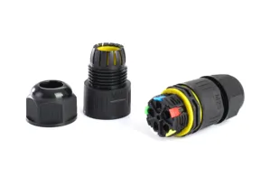 Connector Cable Connector Black Color M20 / 2 3 Cores