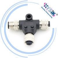 Conector M12 de 5 Pines, Recto, con Conexión Trasera, Hembra/Macho, para Sensor Exterior