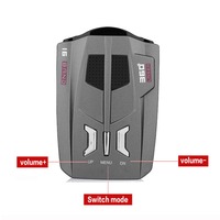Rilevatore Anti-Radar per Auto con segnale automatico V9 (inglese/russo) per avviso vocale di velocità del veicolo rilevatore di Display a LED a 16 bande