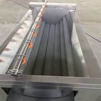 Automatische groente-spiraalborstelrol aardappel schilmachine 1-2-3-4000kg/u