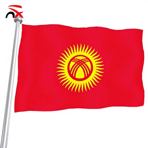 <span class=keywords><strong>Bandera</strong></span> de <span class=keywords><strong>Kirguistán</strong></span> de Alta Calidad, Poliéster 100D, Personalizada, <span class=keywords><strong>Bandera</strong></span> Nacional de la República de <span class=keywords><strong>Kirguistán</strong></span>, 3x5 Pies - Product Image 1