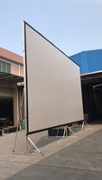 100 120 150 200 250 300 350 Écran de projection en tissu avant et arrière pliable et mobile pour l'extérieur