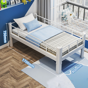Dormitorios infantiles de jardín de infantes, camas infantiles de dos pisos de metal coloreado, litera de acero, cama infantil con barandilla para niños - Product Image 3