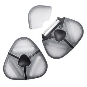 Pelador de acero inoxidable 3 en 1 Zoye, herramienta de cocina para frutas y verduras con cuchilla afilada y diseño duradero - Product Image 5