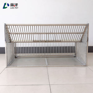 Evcil hayvan katlanabilir paslanmaz çelik kuş kafesi vahşi güvercin insancıl kuş kafesi güvercin kafesini yakalamak için tek yönlü giriş - Product Image 5