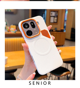 Funda Protectora Magnética de Cuero PU Mate de Lujo para Negocios, Resistente a Golpes, con Protección de Lente <span class=keywords><strong>Plus</strong></span> Ins, para Oppo Find X9 Pro/X9 5G, Carga Inalámbrica - Product Image 3