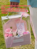 Boîte à fleurs INUNION, boîte à gâteau pour la fête des mères, boîte à dessert pour la Saint-Valentin, accessoires de décoration pour la pâtisserie
