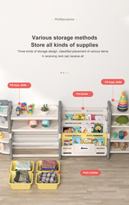 도매 최신 현대 미니멀리스트 레이어 어린이 장난감 자동차 아기 만화 스토리지 캐비닛 랙 - Product Image 3