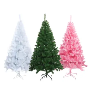 Árvore de Natal artificial feita a mão 6-9 pés verde buchy albero di natale PVC PE PET pohon natal decorações de Natal