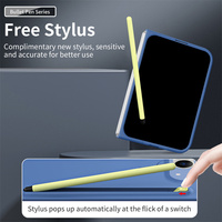 Nouvelle coque de téléphone pliable en plastique effet peau avec stylet pour iPhone Duo, protection d'écran en verre trempé transparent antichoc