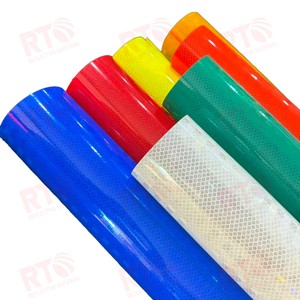 ASTM loại IV hip lớp dính in phản quang <span class=keywords><strong>micro</strong></span> lăng trụ phản ánh vật liệu phản xạ Vinyl CuộN Sticker phản chiếu phim - Product Image 1