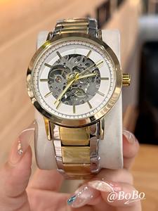 Nouvelle Montre de Luxe Multifonctionnelle pour Homme, Design Creux, Bracelet en Acier Inoxydable, Mécanisme à Réserve d'Énergie Cinétique Lumineux - Product Image 5