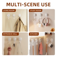 Support de rangement mural résistant et résistant Crochets muraux réutilisables sans trace pour salle de bain Accessoires de cuisine