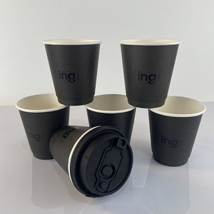 Vaso de papel desechable blanco de 8oz para café, impresión personalizada, ecológico, apto para alimentos, para té, jugo, bebidas para llevar. - Product Image 5