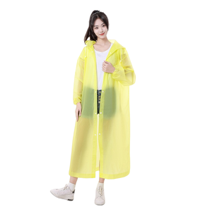 High Quality Custom Logo Printed Long Reusable EVA Waterproof Raincoat Classic Style for <strong>Poncho</strong> for <strong>Men</strong> Women Girls - Product Image 3
