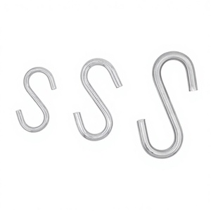 304 Paslanmaz Çelik <span class=keywords><strong>S</strong></span> Şekilli Mutfak Kancası Çapraz Çubuklu 2mm Kalınlığında ve 30mm Uzunluğunda - Product Image 1