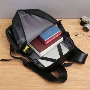 Free Sample 2023 top seller new <b>black</b> outdoor travel laptop leather <b>man</b> <b>backpack</b> with usb port - Product Image 6