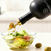 Bouteilles en verre vides pour huile d'olive Marasca en vrac, avec bouchon en bois, pour sauces et vinaigrettes, disponibles en 100 ml, 200 ml, 375 ml, 500 ml, 750 ml et 1 L.