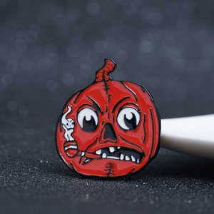 Tùy chỉnh hét đáng sợ phim hoạt hình ma bí ngô BAT huy hiệu ma quái kinh dị phù thủy Halloween men Pin - Product Image 1