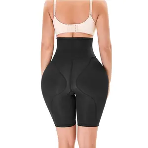 Culotte de contrôle du ventre élastique taille haute pour femmes avec décoration en dentelle Shaper rembourré hanche bout à bout pour l'été