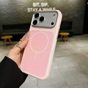 Funda Magnética <span class=keywords><strong>de</strong></span> Silicona UNIGRACE con Anillo Metálico para Cámara y Botones, Carga Inalámbrica para <span class=keywords><strong>iPhone</strong></span> 17 Pro Max, 16, 15, 13 Pro - Product Image 1