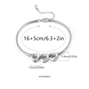 Engravable Heart Charm | Stainless Steel 18K PVD Gold Plated Custom <b>Name</b> Jewelry Pendant | Waterproof Hypoallergenic & Durable - Product Image 6