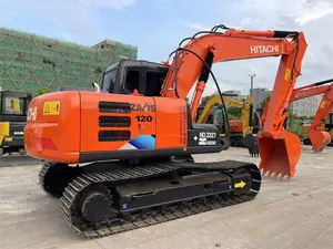 מחפר היטאצ'י ZX120 משומש במצב טוב תוצרת יפן Zaxis120 משקל 12 טון ציוד בנייה יד שנייה זול למכירה