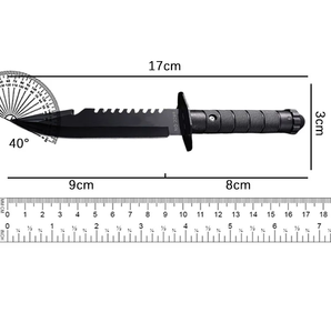 Couteau de chasse Bushcraft droit en acier inoxydable, manche doux au toucher, bord dentelé, épaisseur 2,5 mm, personnalisable DIY OEM - Product Image 1